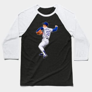 Orel Hershiser #55 Power Legend Pitches Baseball T-Shirt